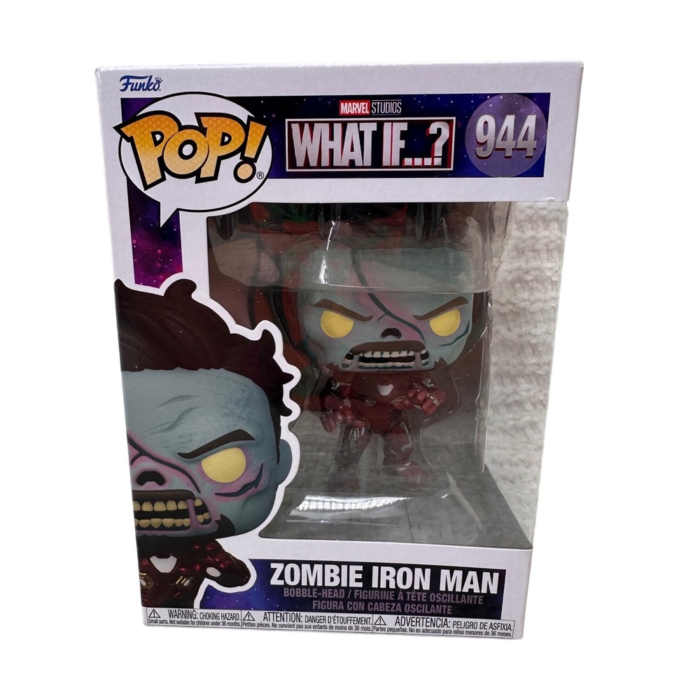 Funko Pop Zombie Iron Man 944 Marvel What If Vinyl Bobblehead Figure New Toy Box
